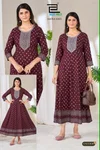 Matka King By Blue Hills Rayon Plus Size Anarkali Kurtis Collection
